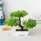 Bonsai Decorativo com Vaso Branco – 25cm | Toque de Paz para Seu Ambiente