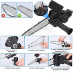 Kit Adaptador de Motosserra para Furadeira e Parafusadeira Elétrica - Corte Preciso e Multifuncionalidade com Drill Chainsaw 6 Pol - Decora Byte