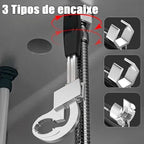 Chave Universal Multifuncional Iron Hand - Abertura Ajustável e Alta Durabilidade - Decora Byte