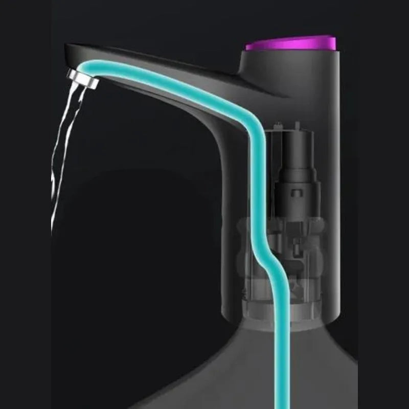 Torneira Bomba Recarregável USB para Galão de Água - Simples, Leve e Prática - Decora Byte