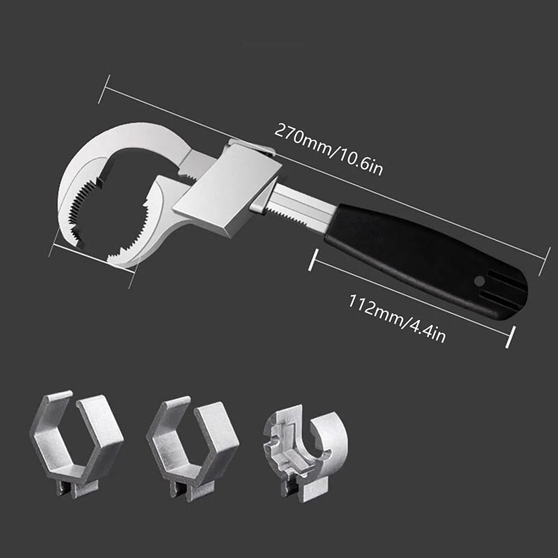 Chave Universal Multifuncional Iron Hand - Abertura Ajustável e Alta Durabilidade - Decora Byte