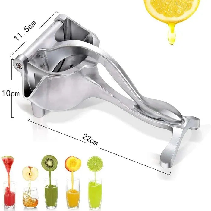 Espremedor Manual de Frutas em Aço Inox - Sucomex™ - Decora Byte: Compacto, Durável e Prático