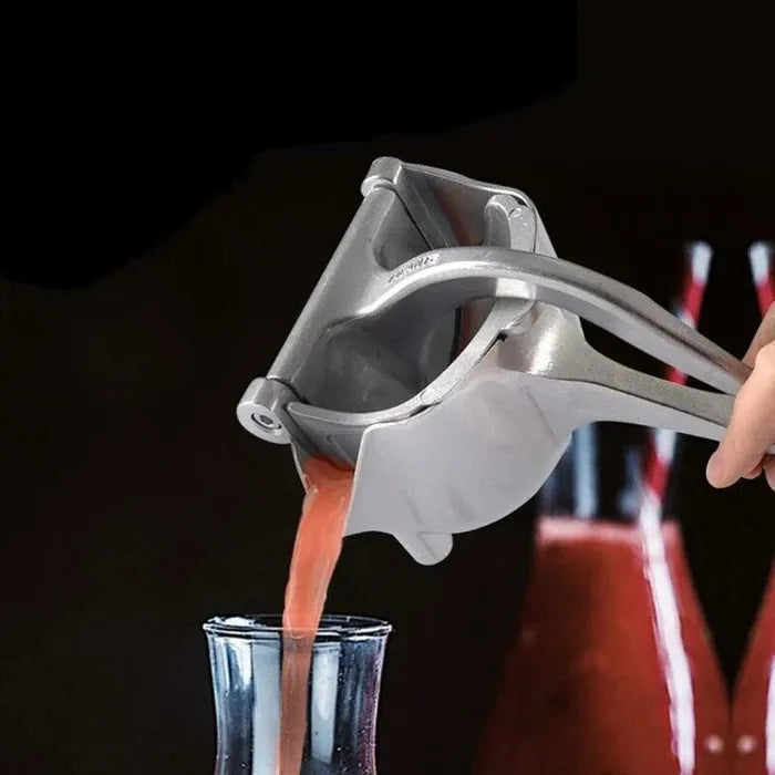 Espremedor Manual de Frutas em Aço Inox - Sucomex™ - Decora Byte: Compacto, Durável e Prático