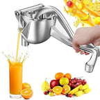 Espremedor Manual de Frutas em Aço Inox - Sucomex™ - Decora Byte: Compacto, Durável e Prático
