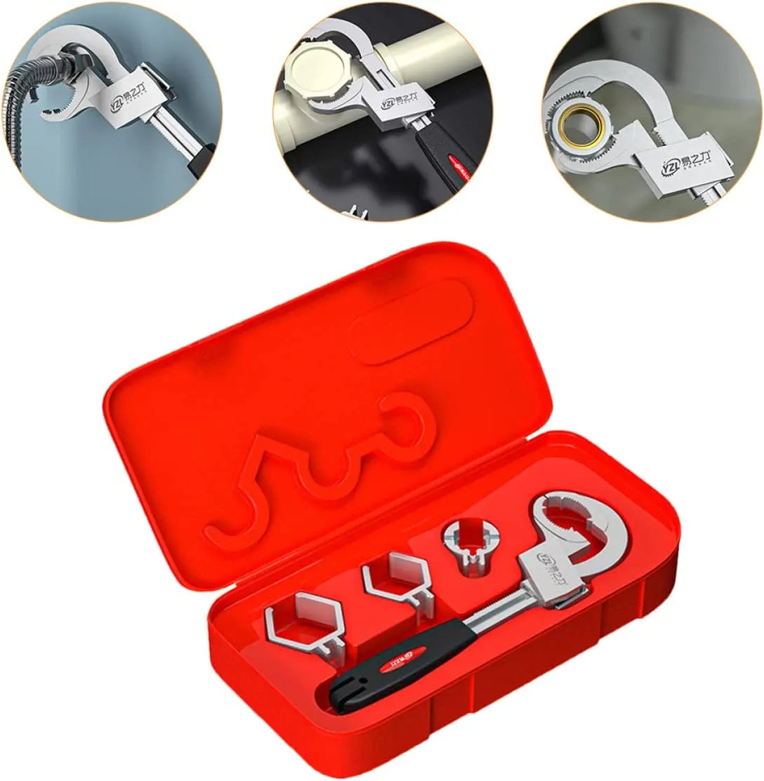 Chave Universal Multifuncional Iron Hand - Abertura Ajustável e Alta Durabilidade - Decora Byte