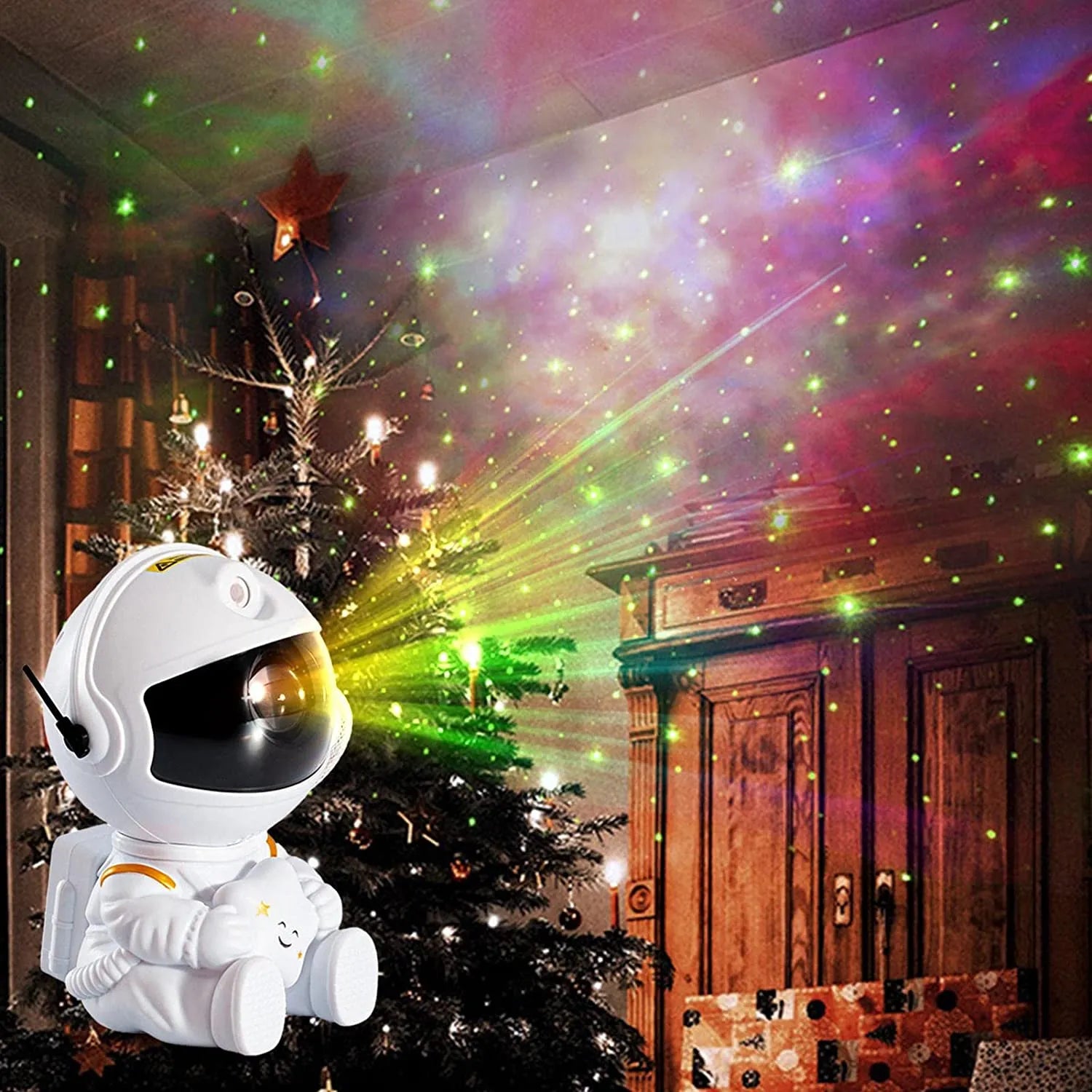 Astronauta Projetor da Galáxia - Transforme Seu Quarto em um Céu Estrelado - Decora Byte