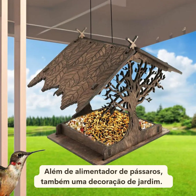 Abajur de Mesa Robô em Madeira com Design Único e Adaptável - Decora Byte