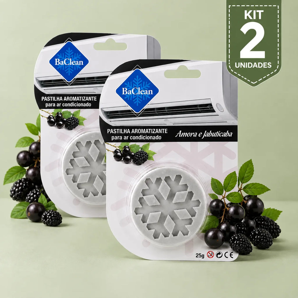 Kit 2 unidades - Pastilha Aromatizante para Ar-Condicionado — Ação Bactericida | BaClean
