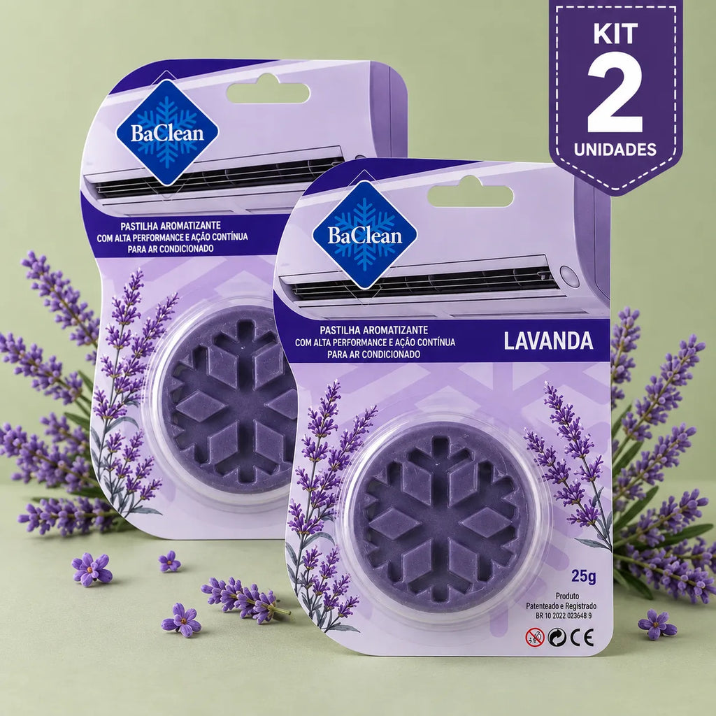 Kit 2 unidades - Pastilha Aromatizante para Ar-Condicionado — Ação Bactericida | BaClean