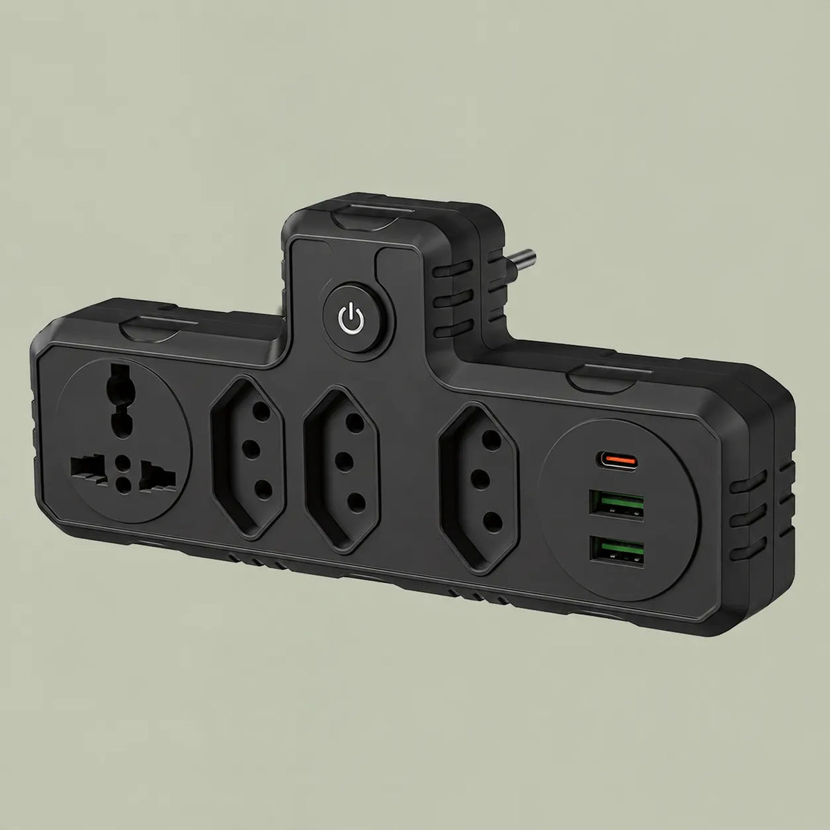 Adaptador de Tomadas Multifuncional 7 em 1