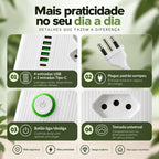 Extensão Filtro de Linha 10 em 1