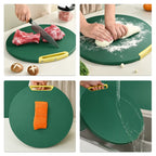 Kit Tábua Antibacteriana + 6 Facas Afiadas – Corte Profissional e Cozinha Higienizada