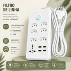 Filtro de Linha Multifuncional 11 em 1