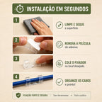 Kit Organizador de Cabos e Fios com Adesivo