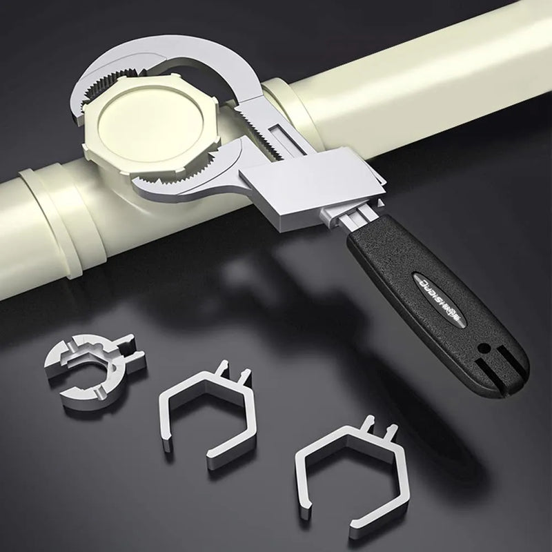 Chave Universal Multifuncional Iron Hand - Abertura Ajustável e Alta Durabilidade - Decora Byte