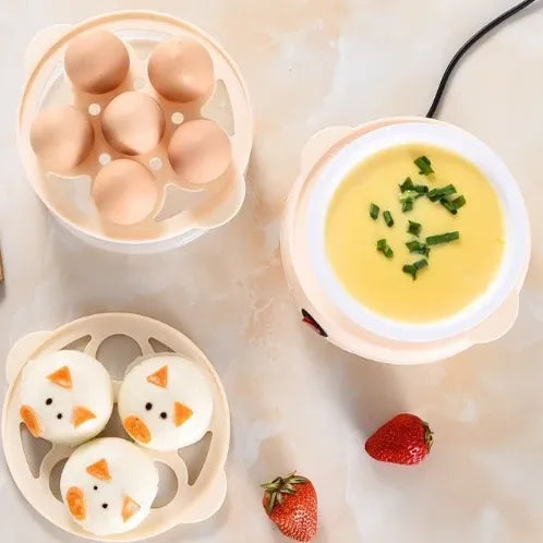Cozedor de Ovos Elétrico DecoEggPro - Cozinha até 7 Ovos, Preparo Rápido e Saudável com Desligamento Automático - Decora Byte