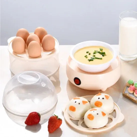 Cozedor de Ovos Elétrico DecoEggPro - Cozinha até 7 Ovos, Preparo Rápido e Saudável com Desligamento Automático - Decora Byte