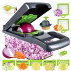 Cortador Multifuncional ByteChef 16 em 1 - Pica, Rala, Fatia, Tritura com Segurança e Precisão - Decora Byte