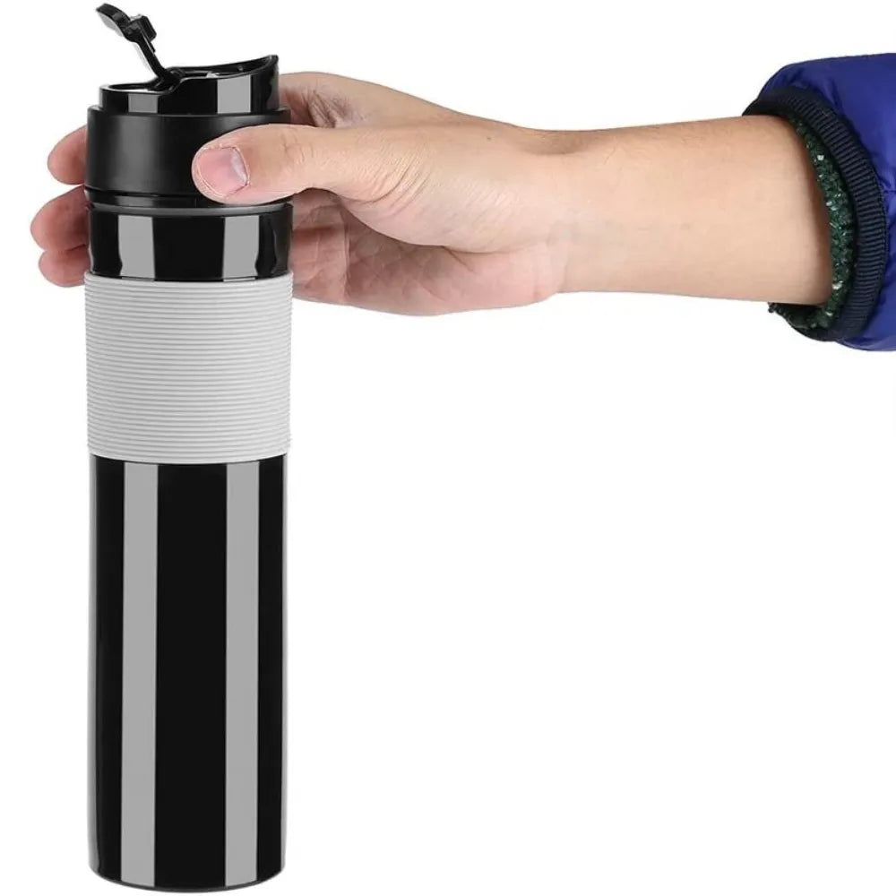 Cafeteira Portátil Elétrica Expressa - Café Quente e Saboroso em 3 Minutos com Design Compacto - Decora Byte