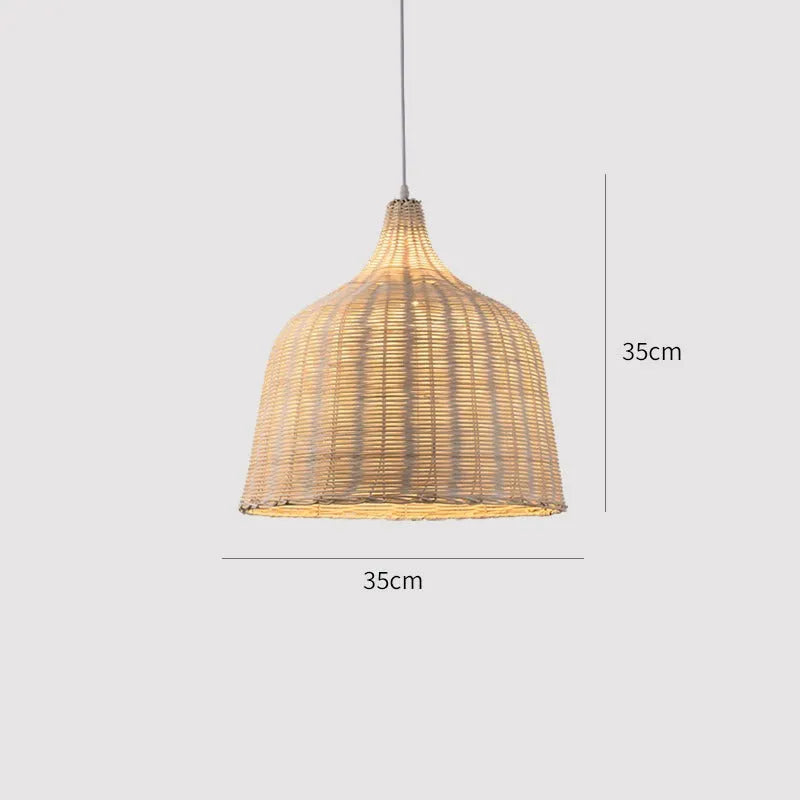 Luminária de Bambu Artesanal para Casa - Decoração Sofisticada e Sustentável com Design Feito à Mão - Decora Byte