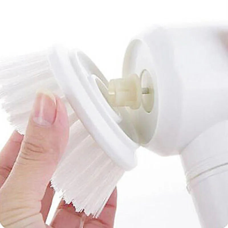Escova Elétrica para Limpeza de Banheiro e Cozinha - Multiuso com Cabeças Intercambiáveis - Decora Byte
