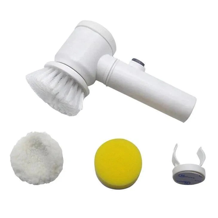 Escova Elétrica para Limpeza de Banheiro e Cozinha - Multiuso com Cabeças Intercambiáveis ​​- Decora Byte