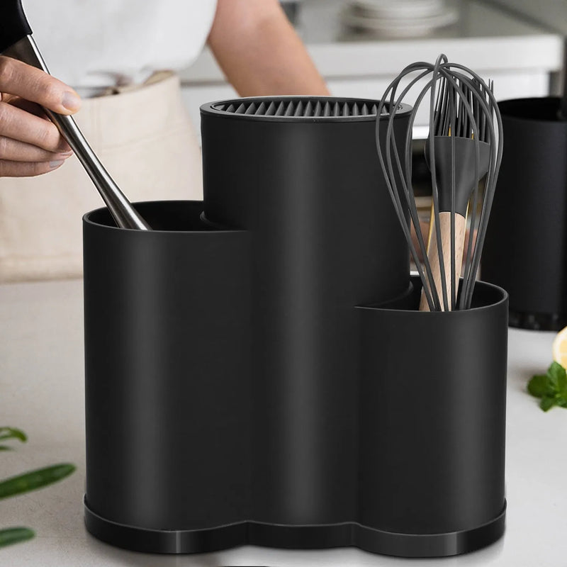Porta Talher de Pia em Aço Inox - Organização com Elegância