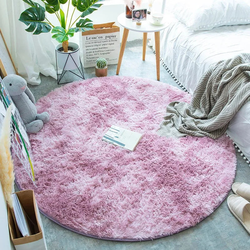 Tapete Felpudo Redondo para Sala - Conforto e Estilo Premium - Decora Byte