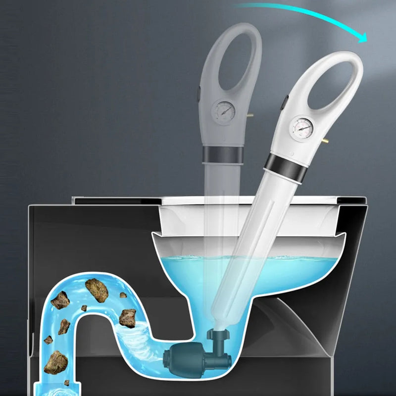 Desentupidor Elétrico para Vasos, Pias e Canos com Bateria Recarregável DrenaBlaster de Alta Pressão - Decora Byte