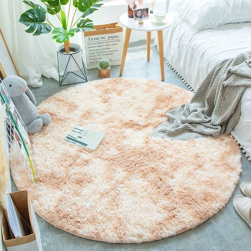 Tapete Felpudo Redondo para Sala - Conforto e Estilo Premium - Decora Byte