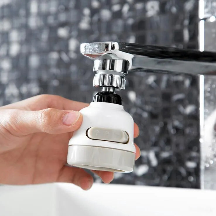 Cabeça de Torneira 360 Graus com 3 Modos de Spray e Economia de Água - Decora Byte