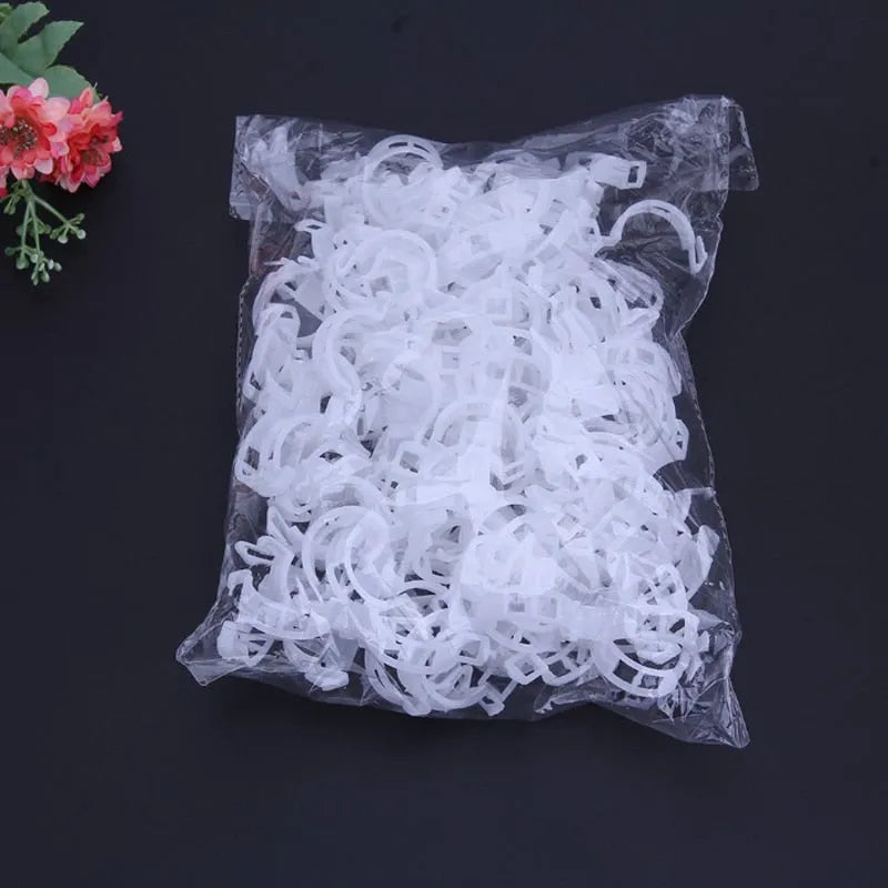 Clips de Suporte de Plástico para Prender Plantas - Crescimento Seguro e Saudável - Decora Byte