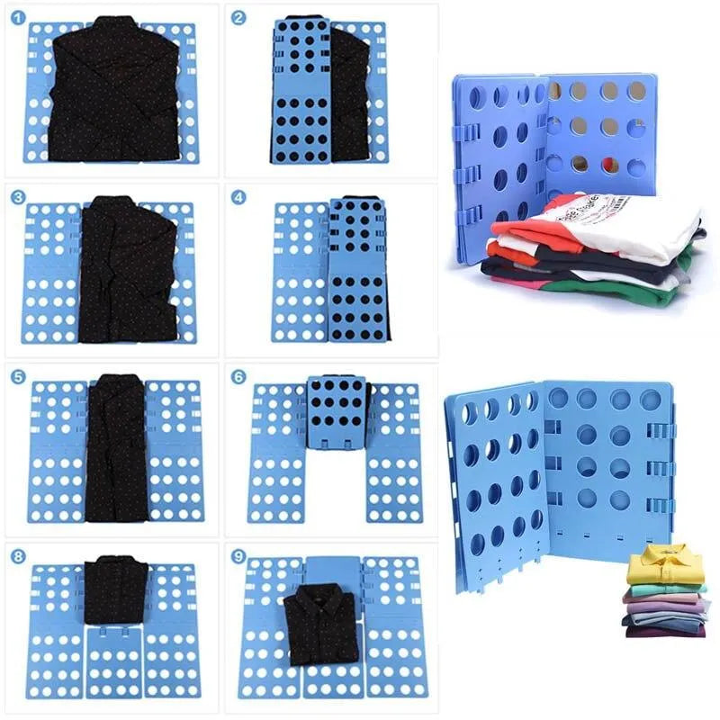 Dobrador Rápido de Roupas - Organização em 3 Segundos para Diversos Tipos de Vestuário - Decora Byte