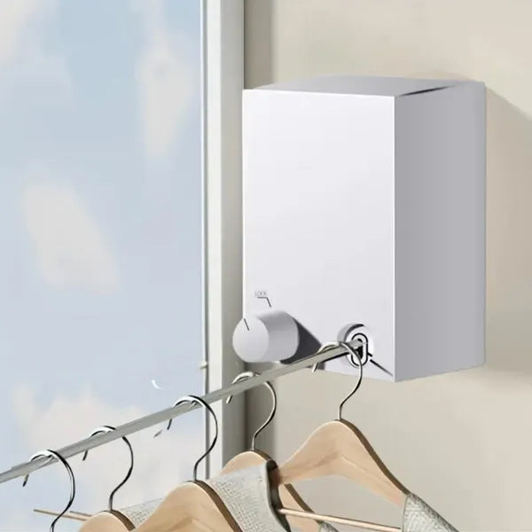 Varal Invisível Retrátil de Aço Inoxidável – 4,2m e Capacidade 20kg