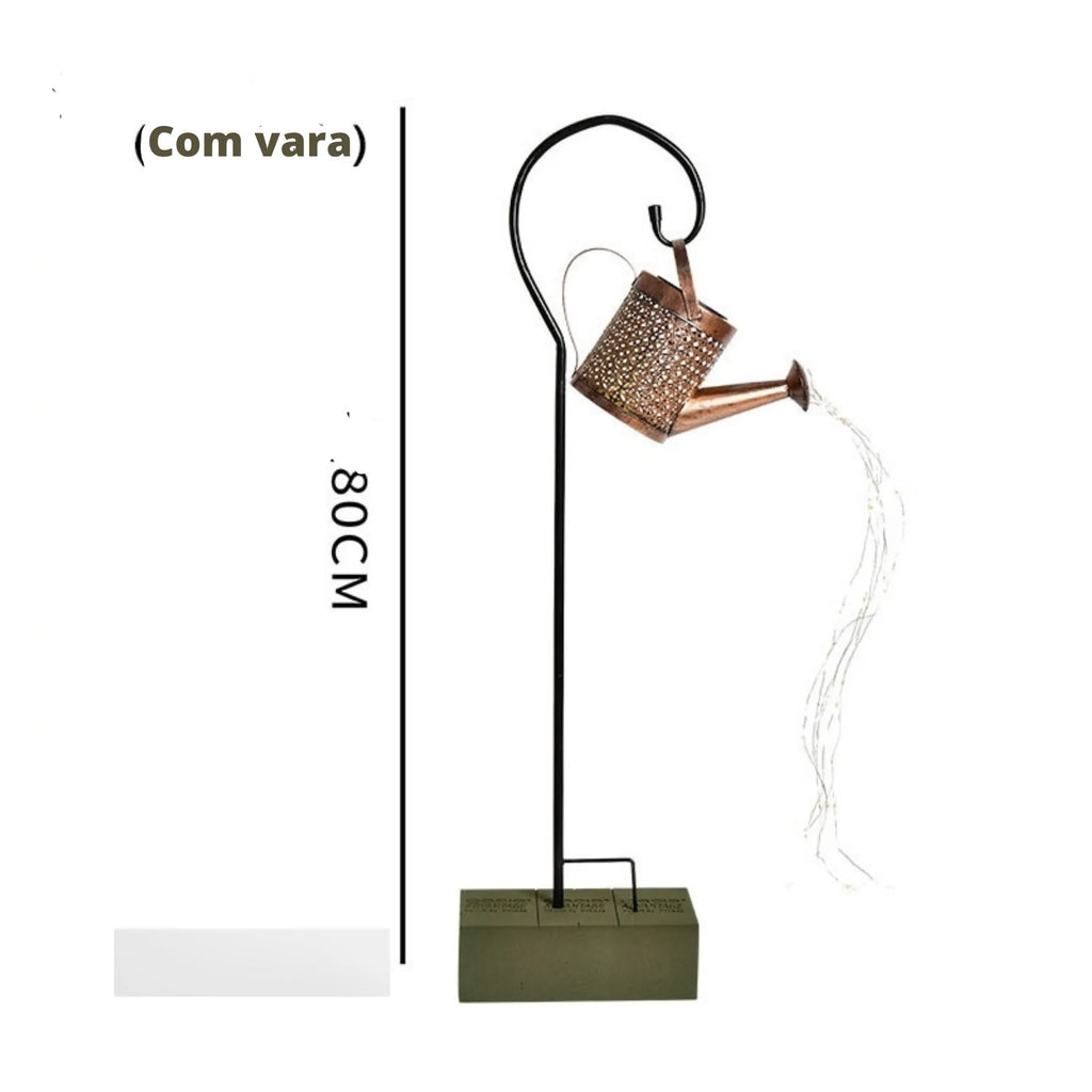 Lâmpada para Regador Solar - Iluminação Decorativa e Sustentável para Jardins e Áreas Externas - Decora Byte