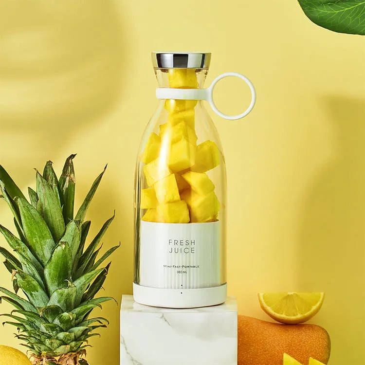Liquidificador Portátil e Mixer Sem Fio - Fresh Mixer - Tritura Gelo, 15 Usos por Carga, Design Compacto e Sem Fios - Decora Byte