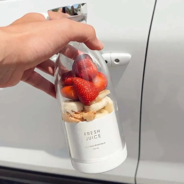 Liquidificador Portátil e Mixer Sem Fio - Fresh Mixer - Tritura Gelo, 15 Usos por Carga, Design Compacto e Sem Fios - Decora Byte