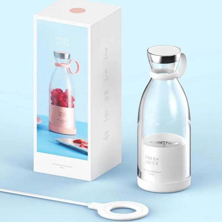 Liquidificador Portátil e Mixer Sem Fio - Fresh Mixer - Tritura Gelo, 15 Usos por Carga, Design Compacto e Sem Fios - Decora Byte