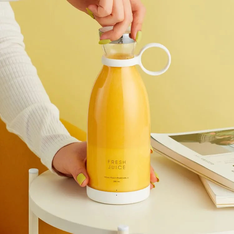 Liquidificador Portátil e Mixer Sem Fio - Fresh Mixer - Tritura Gelo, 15 Usos por Carga, Design Compacto e Sem Fios - Decora Byte