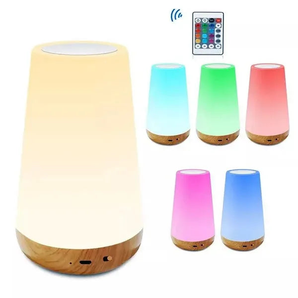Luminária de Mesa LED RGB com Controle - Transforme Seu Ambiente com 13 Cores Ajustáveis ​​e Iluminação Personalizada - Decora Byte