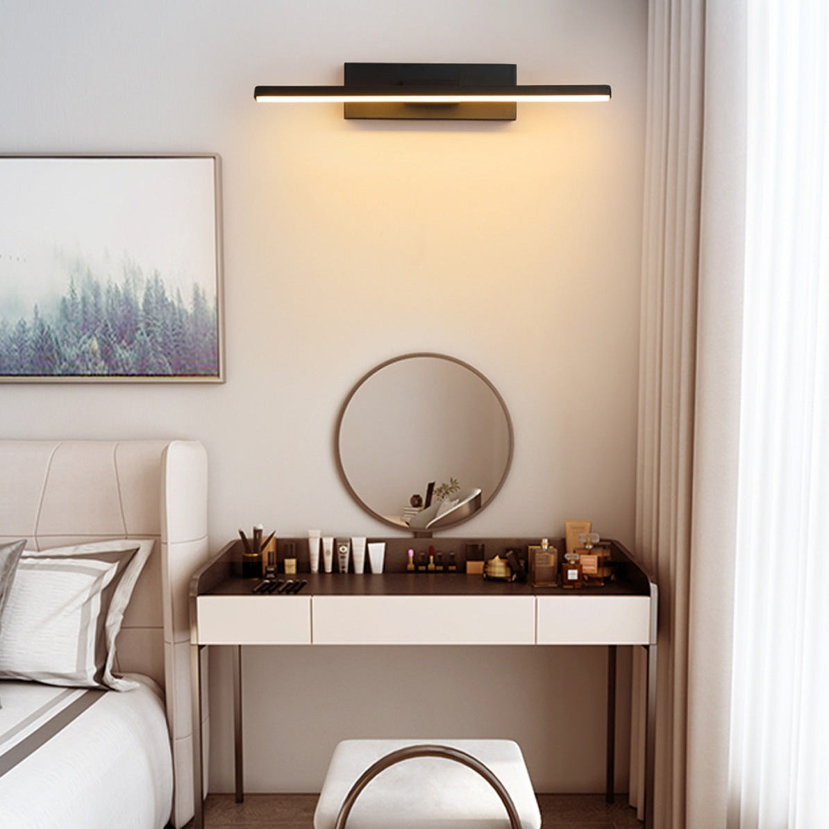 Luminária de Parede para Quarto Moderna Rotativa - Iluminação Ajustável em 330° com Design Elegante - Decora Byte