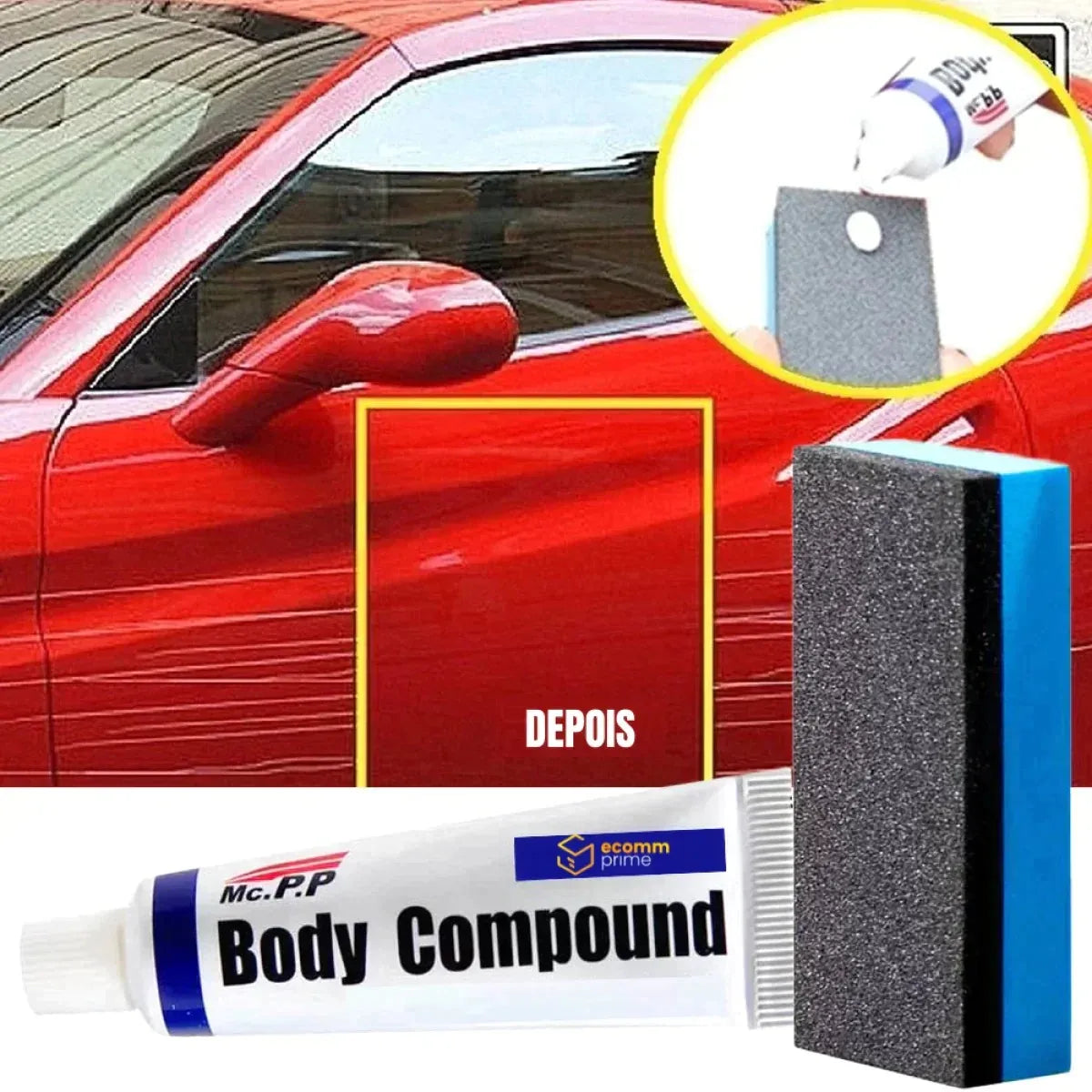 Pasta de Polimento Removedora de Riscos - Elimine Arranhões e Renove o Brilho do Seu Veículo - Decora Byte