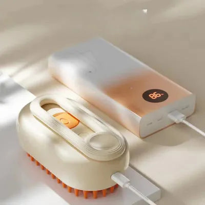 PeloFlash Pro - Escova Elétrica para Desembaraçar e Remover Pelos com Umidificador Integrado - Decora Byte
