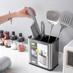 Porta Talher de Pia em Aço Inox - Organização com Elegância