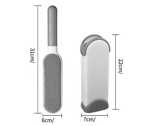 Escova Easy Clean - Removedora de Pelos Pet Auto-Limpante para Roupas e Móveis - Decora Byte