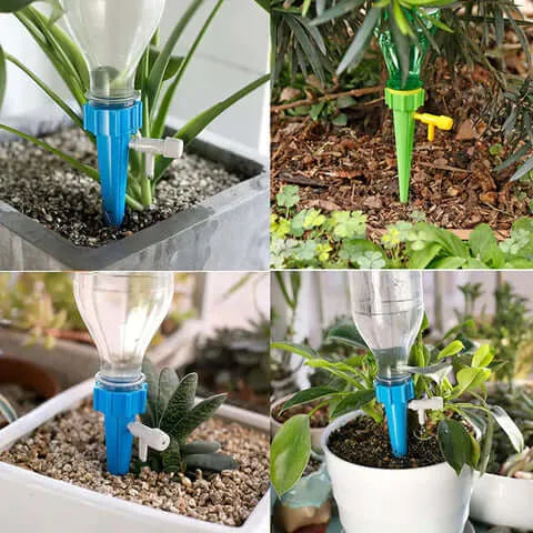 Regador Automático Gotejador Regulável - Sistema de Irrigação para Plantas com Garrafa PET