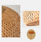 Luminária de Bambu Artesanal para Casa - Decoração Sofisticada e Sustentável com Design Feito à Mão - Decora Byte