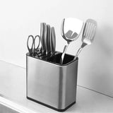 Porta Talher de Pia em Aço Inox - Organização com Elegância