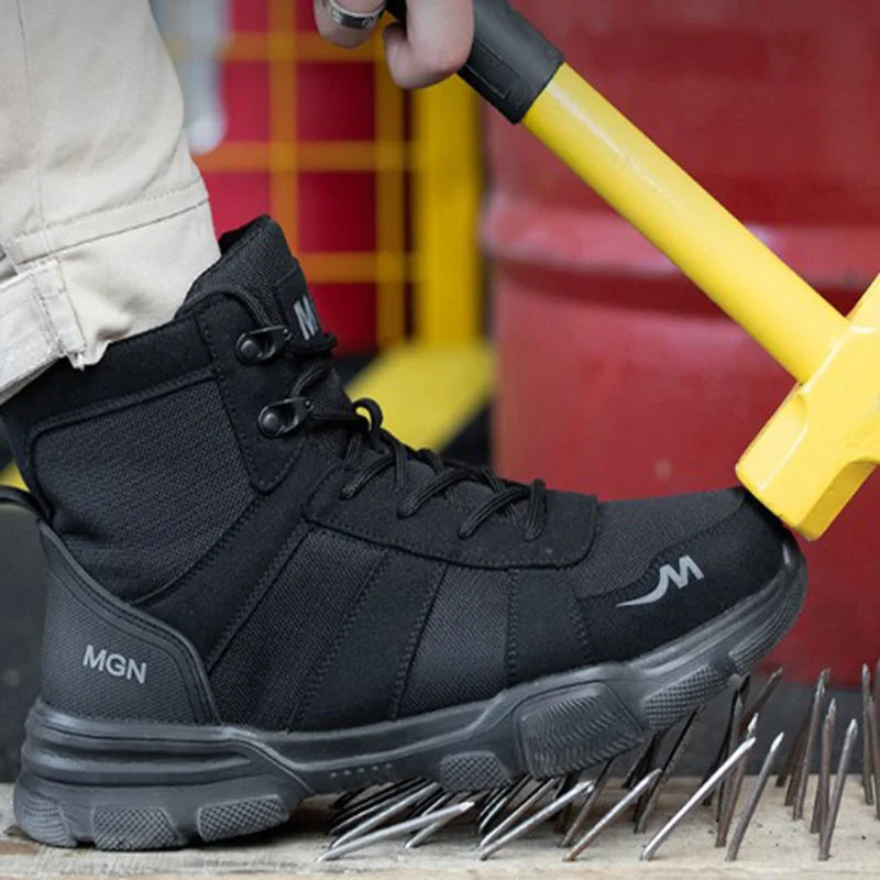 Bota IronSafe com Biqueira de Aço, Solado Antiderrapante e Proteção contra Perfurações - Decora Byte