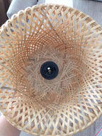 Luminária de Bambu Artesanal para Casa - Decoração Sofisticada e Sustentável com Design Feito à Mão - Decora Byte